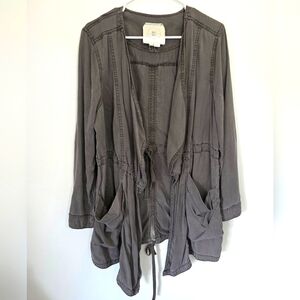 Anthropologie Gray Utility Jacket
